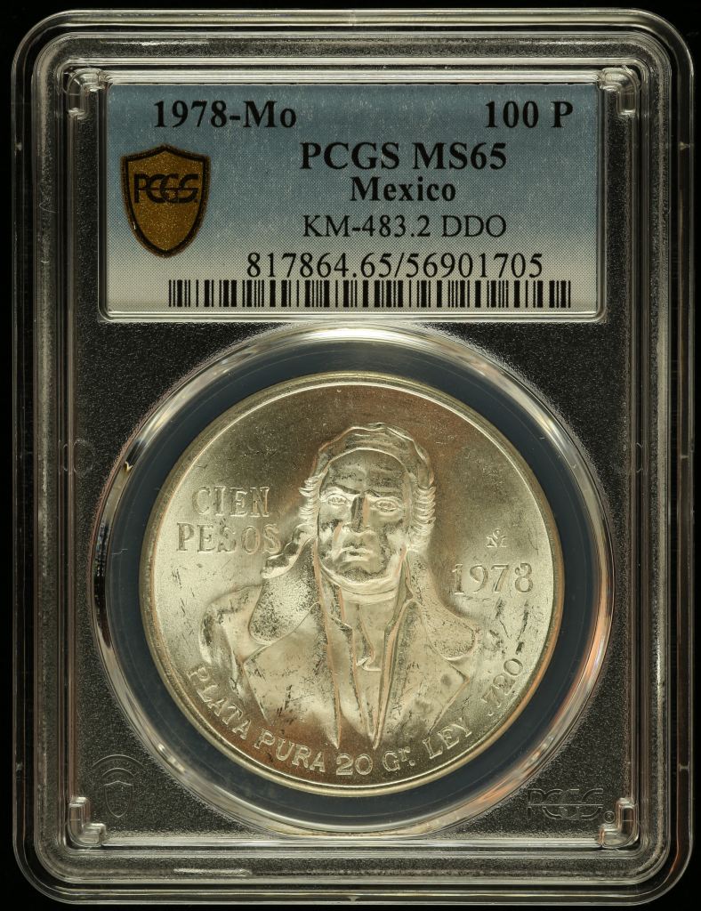 Modern Silver & Minors 100 Peso 1978 Mo KM-483.2 PCGS MS65 0146613