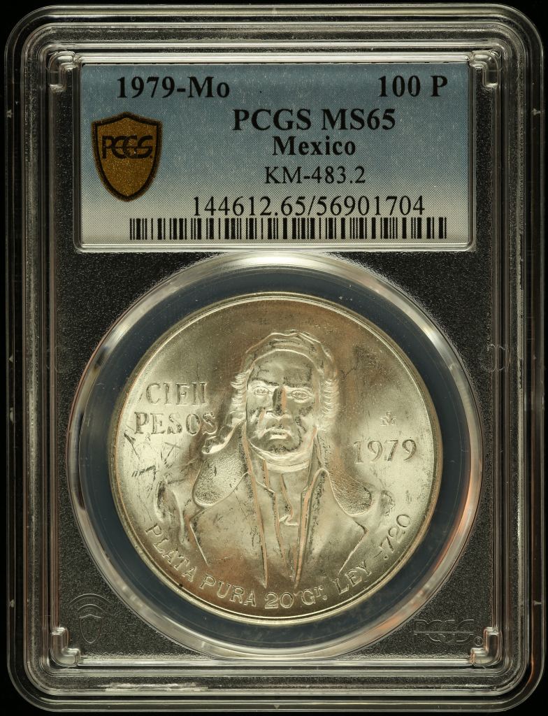 Modern Silver & Minors 100 Peso 1979 Mo KM-483.2 PCGS MS65 0146614