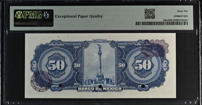 Banco De Mexico 8 Piece Specimen Set all Graded Pick #49/51/52/54/57/58/59/61 PMG Gem UNC66 EPQ f_35464Banco De Mexico 8 Piece Specimen Set all Graded Pick #49/51/52/54/57/58/59/61 PMG Gem UNC66 EPQ f_35464 - Image 10