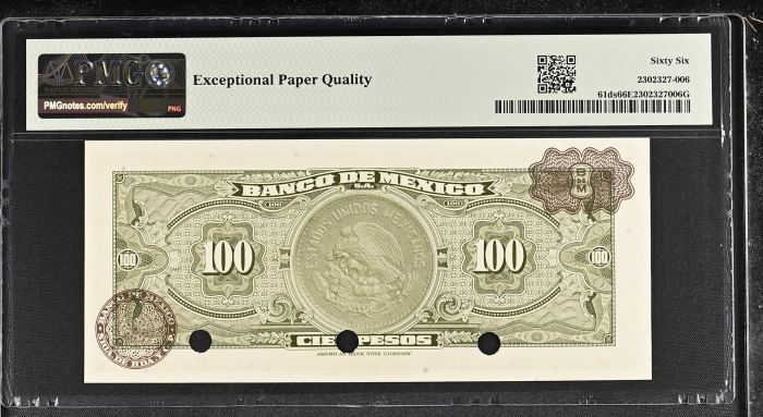 Banco De Mexico 8 Piece Specimen Set all Graded Pick #49/51/52/54/57/58/59/61 PMG Gem UNC66 EPQ f_35464Banco De Mexico 8 Piece Specimen Set all Graded Pick #49/51/52/54/57/58/59/61 PMG Gem UNC66 EPQ f_35464 - Image 12