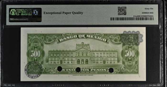 Banco De Mexico 8 Piece Specimen Set all Graded Pick #49/51/52/54/57/58/59/61 PMG Gem UNC66 EPQ f_35464Banco De Mexico 8 Piece Specimen Set all Graded Pick #49/51/52/54/57/58/59/61 PMG Gem UNC66 EPQ f_35464 - Image 14