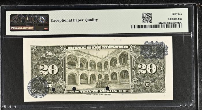 Banco De Mexico 8 Piece Specimen Set all Graded Pick #49/51/52/54/57/58/59/61 PMG Gem UNC66 EPQ f_35464Banco De Mexico 8 Piece Specimen Set all Graded Pick #49/51/52/54/57/58/59/61 PMG Gem UNC66 EPQ f_35464 - Image 8