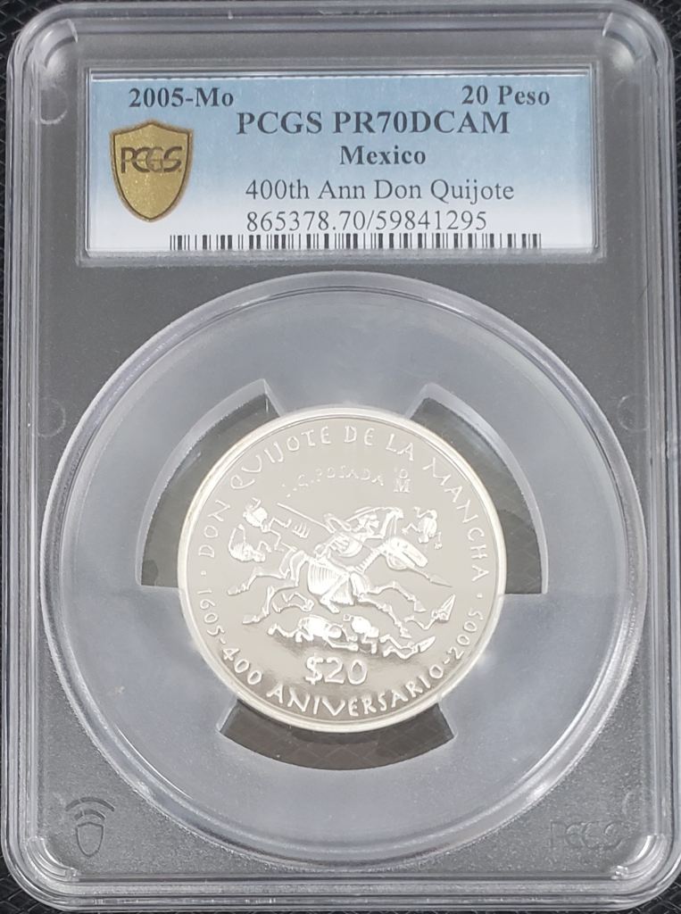 Modern Silver & Minors 20 Peso 2005 Mo PCGS PR70DCAM 0146710