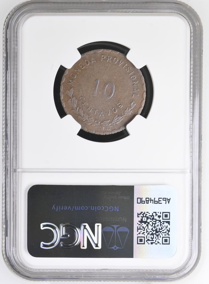 Oaxaca 10 Centavo 1915 Oaxaca NGC MS62BN 0146620Oaxaca 10 Centavo 1915 Oaxaca NGC MS62BN 0146620 - Image 2