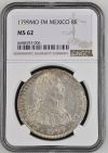 Colonial Silver & Minors 8 Reales 1799 Mo FM NGC MS62 0146658