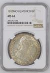 Colonial Silver & Minors 8 Reales 1810 Mo HJ NGC MS62 0146660