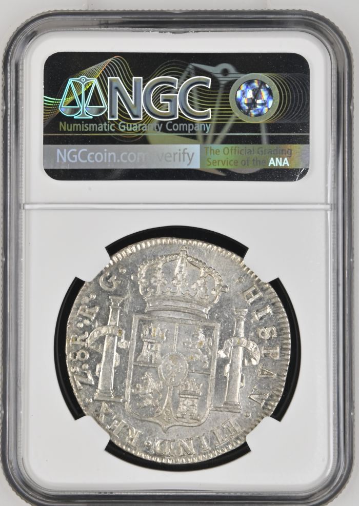 War For Independence 8 Reales 1821 Zs RG NGC MS63 0146661War For Independence 8 Reales 1821 Zs RG NGC MS63 0146661 - Image 2