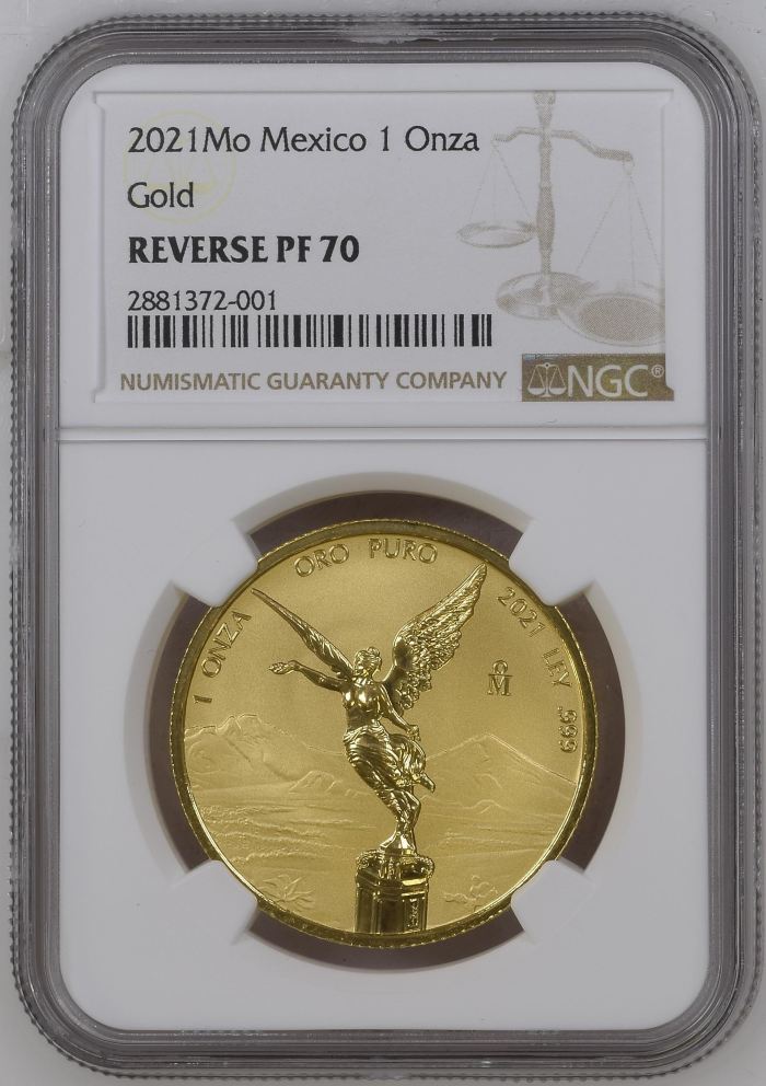 Modern Gold Onza 2021 Mo NGC Reverse PF70 0146672Modern Gold Onza 2021 Mo NGC Reverse PF70 0146672