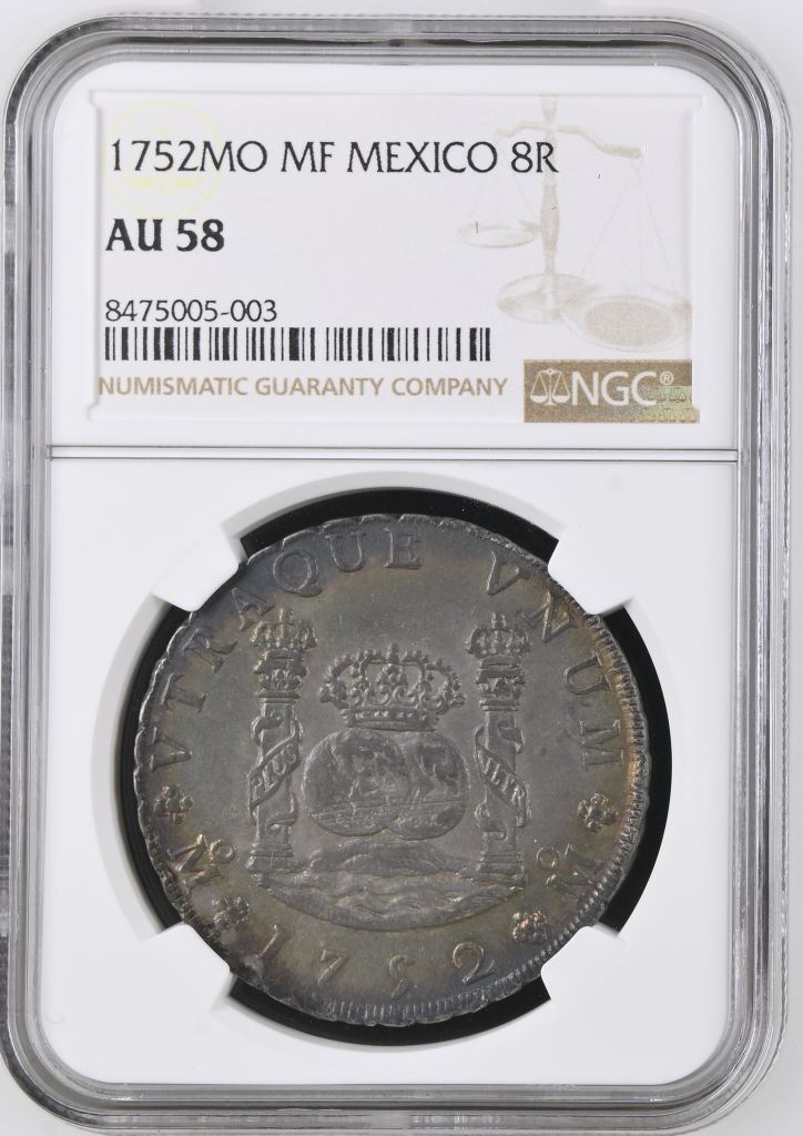 Colonial Silver & Minors 8 Reales 1752 Mo MF NGC AU58 0146687