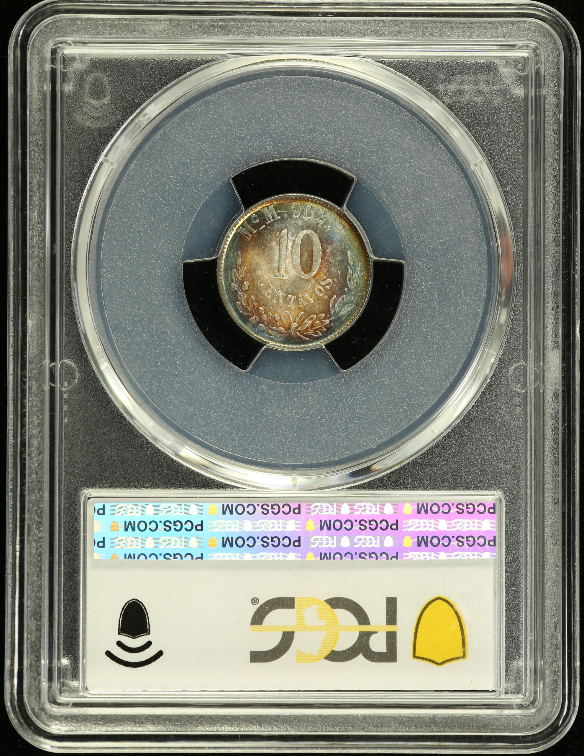 Mexican Coins Republic Silver & Minors Republic Silver & Minors 10 Centavos 1899 Mo M PCGS MS65 0146728 Republic Silver & Minors 10 Centavos 1899 Mo M PCGS MS65 0146728Republic Silver & Minors 10 Centavos 1899 Mo M PCGS MS65 0146728 - Image 2