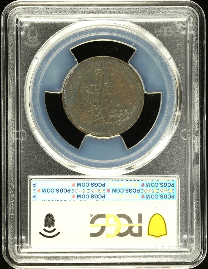 Republic Silver & Minors 25 Centavos 1889 Go R PCGS AU58 KM-406.2 0146729Republic Silver & Minors 25 Centavos 1889 Go R PCGS AU58 KM-406.2 0146729 - Image 2