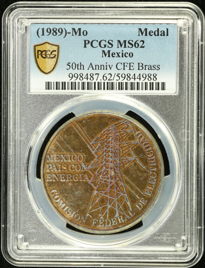 Medals & Tokens 50th Anniversary Federal Electric Commission Brass Medal (1989) Mo PCGS MS62 0146739