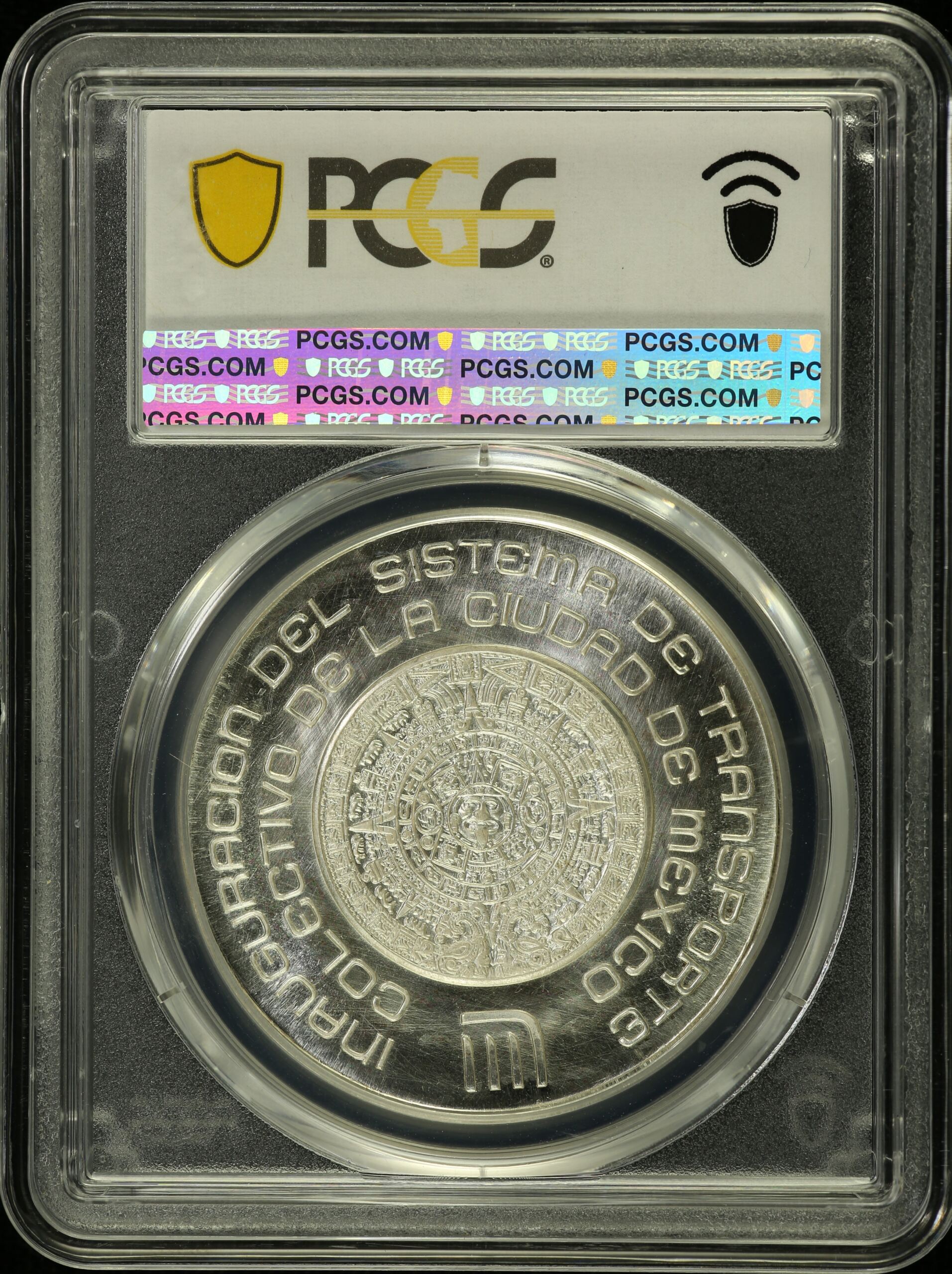 Medals & Tokens  Mexican Coins Medals & Tokens Subway Medal 1969 Mo Grove-1051a Ag PCGS MS67 0146744 Medals & Tokens Subway Medal 1969 Mo Grove-1051a Ag PCGS MS67 0146744Medals & Tokens Subway Medal 1969 Mo Grove-1051a Ag PCGS MS67 0146744 - Image 2