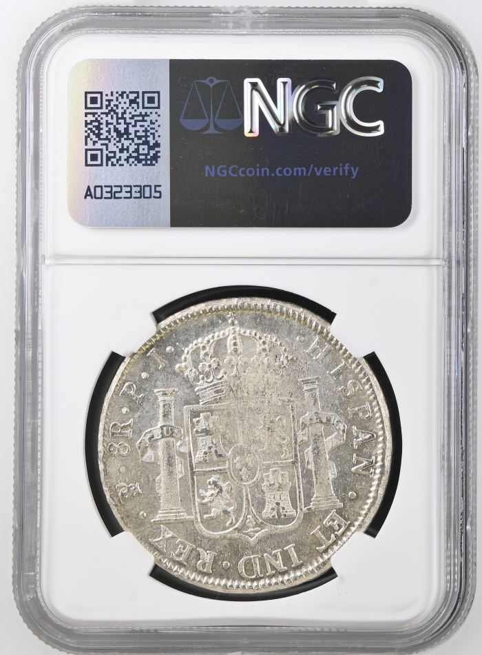 Bolivia 8 Reales 1820 Pts PJ NGC MS60 0146818Bolivia 8 Reales 1820 Pts PJ NGC MS60 0146818 - Image 2