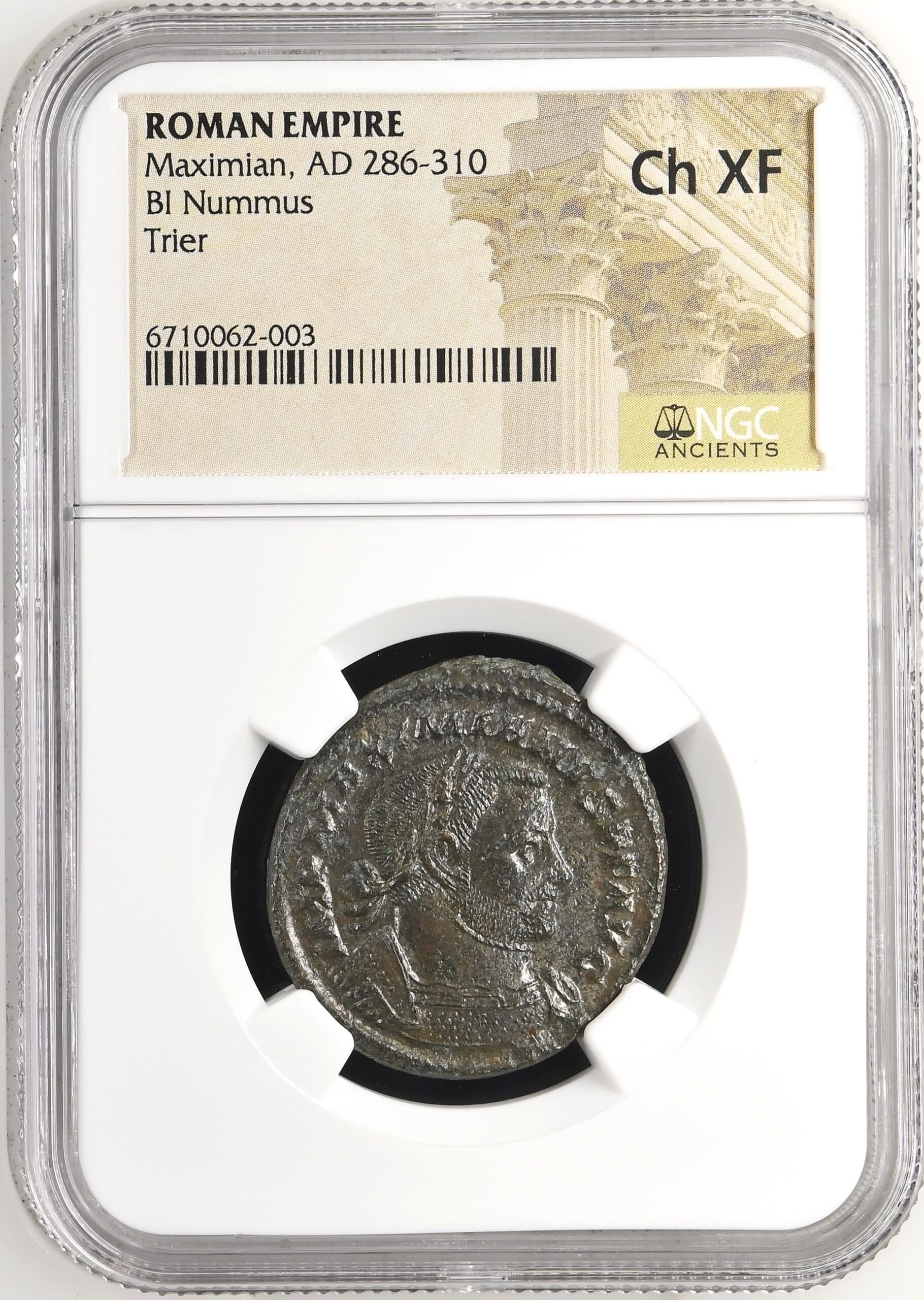 Roman Imperial Maximian 286-310 AD BI Nummus NGC ChXF 0146874