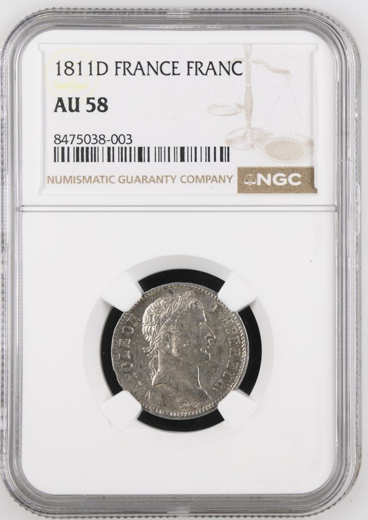 France Franc 1811 D NGC AU58 0146877