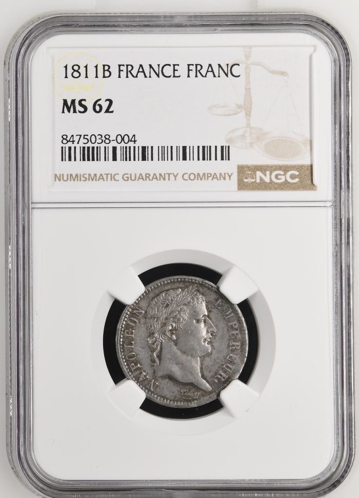 France Franc 1811 B NGC MS62 0146880France Franc 1811 B NGC MS62 0146880