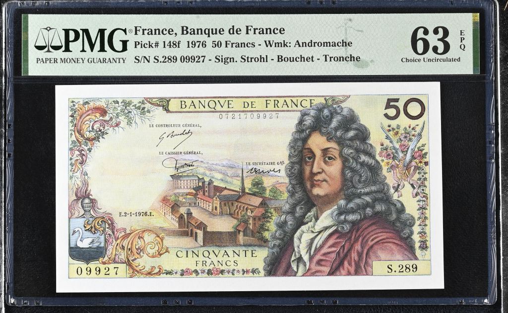 France 50 Francs 1976 PMG Ch UNC63 EPQ Pick #148f 0146893