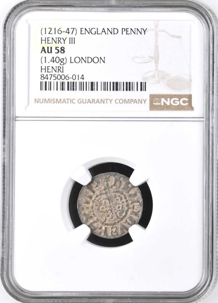 UK (Great Britain) Penny (1216-47) NGC AU58 0146902
