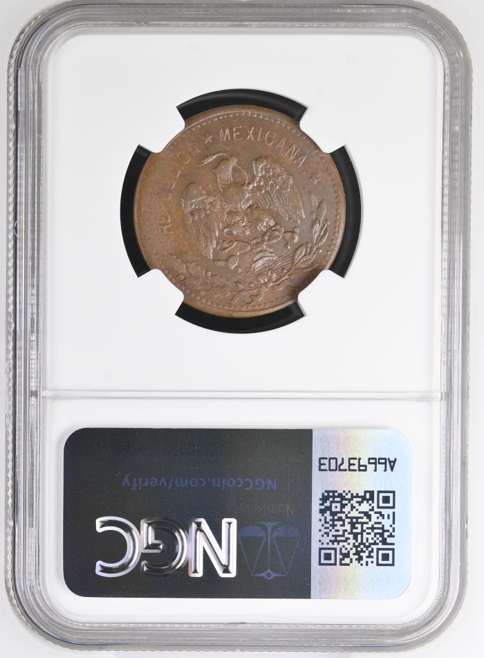 Guerrero 10 Centavo 1915 GRO NGC MS62BN 0146982Guerrero 10 Centavo 1915 GRO NGC MS62BN 0146982 - Image 2
