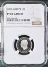 Greece Drachma 1965 NGC PF67 Cameo 0147052
