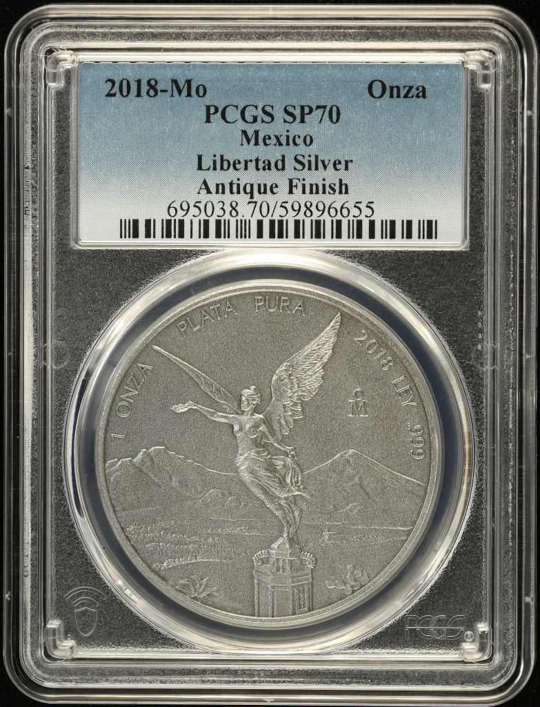 Modern Silver & Minors Onza 2018 Mo PCGS SP70 0147223
