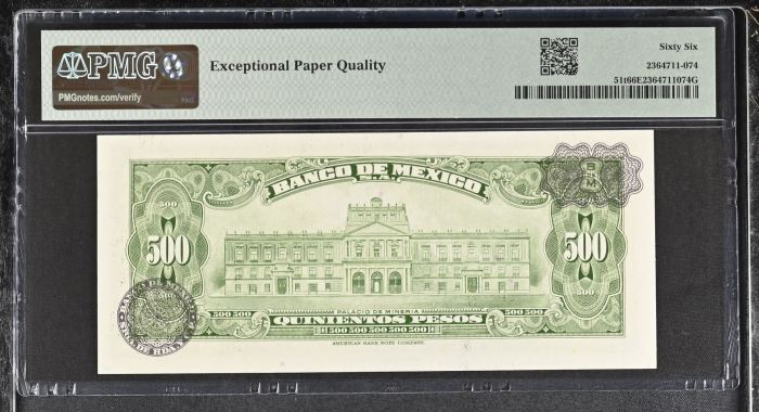 Banco De Mexico 8 Piece Specimen Set all Graded Pick #49/51/52/54/58/59/60/61 PMG Gem UNC66 EPQ 0147008Banco De Mexico 8 Piece Specimen Set all Graded Pick #49/51/52/54/58/59/60/61 PMG Gem UNC66 EPQ 0147008 - Image 14