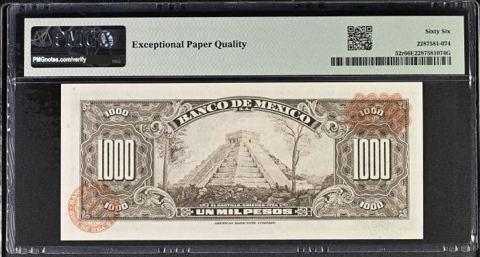 Banco De Mexico 8 Piece Specimen Set all Graded Pick #49/51/52/54/58/59/60/61 PMG Gem UNC66 EPQ 0147008Banco De Mexico 8 Piece Specimen Set all Graded Pick #49/51/52/54/58/59/60/61 PMG Gem UNC66 EPQ 0147008 - Image 16
