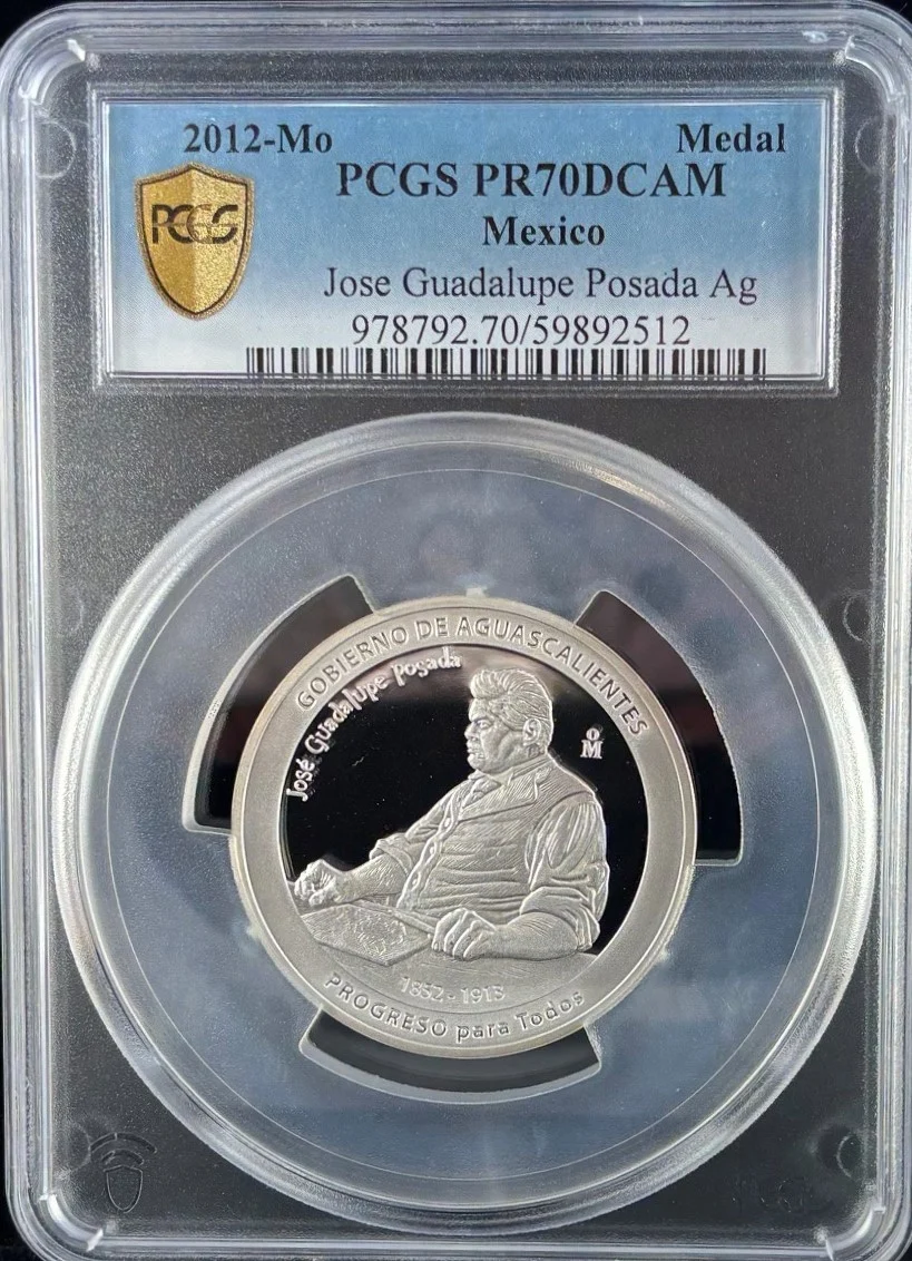 Medals & Tokens Mexican Coins Medals & Tokens Catrina (Jose Guadalupe Posada) Silver Medal 2012 Mo PCGS PR70DCAM 0146694 Medals & Tokens Catrina (Jose Guadalupe Posada) Silver Medal 2012 Mo PCGS PR70DCAM 0146694