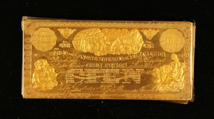 Modern Gold Banknote Gold Medal 1964 0146713Modern Gold Banknote Gold Medal 1964 0146713 - Image 2