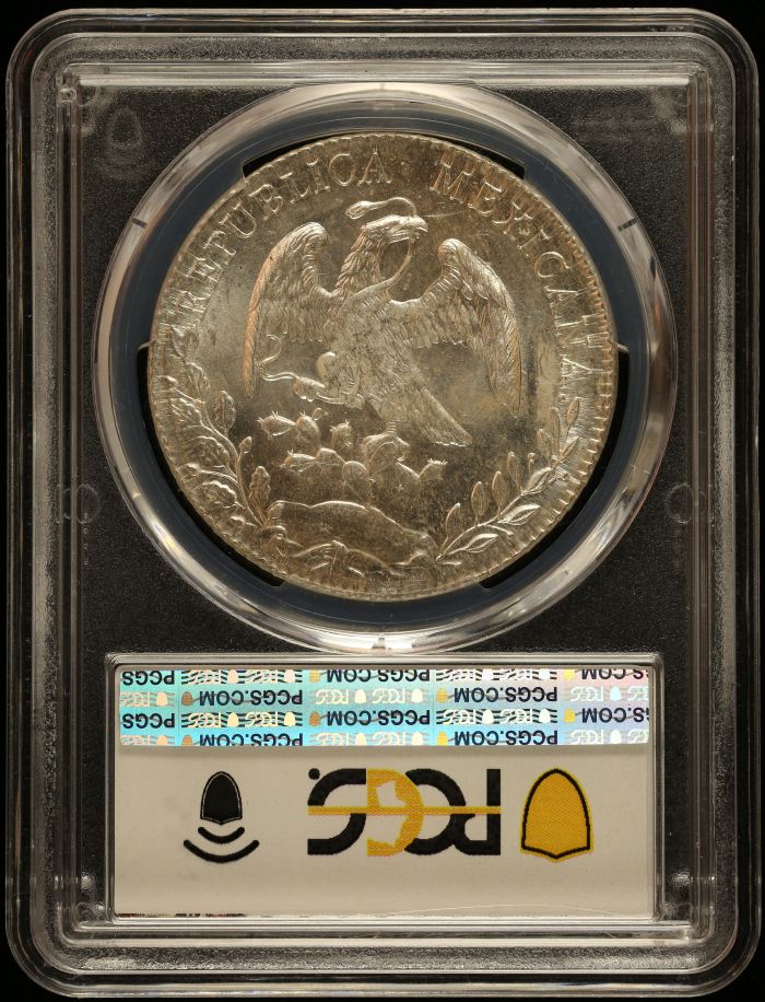 Chihuahua 8 Reales 1891 Ca MM PCGS MS64 0146662Chihuahua 8 Reales 1891 Ca MM PCGS MS64 0146662 - Image 2