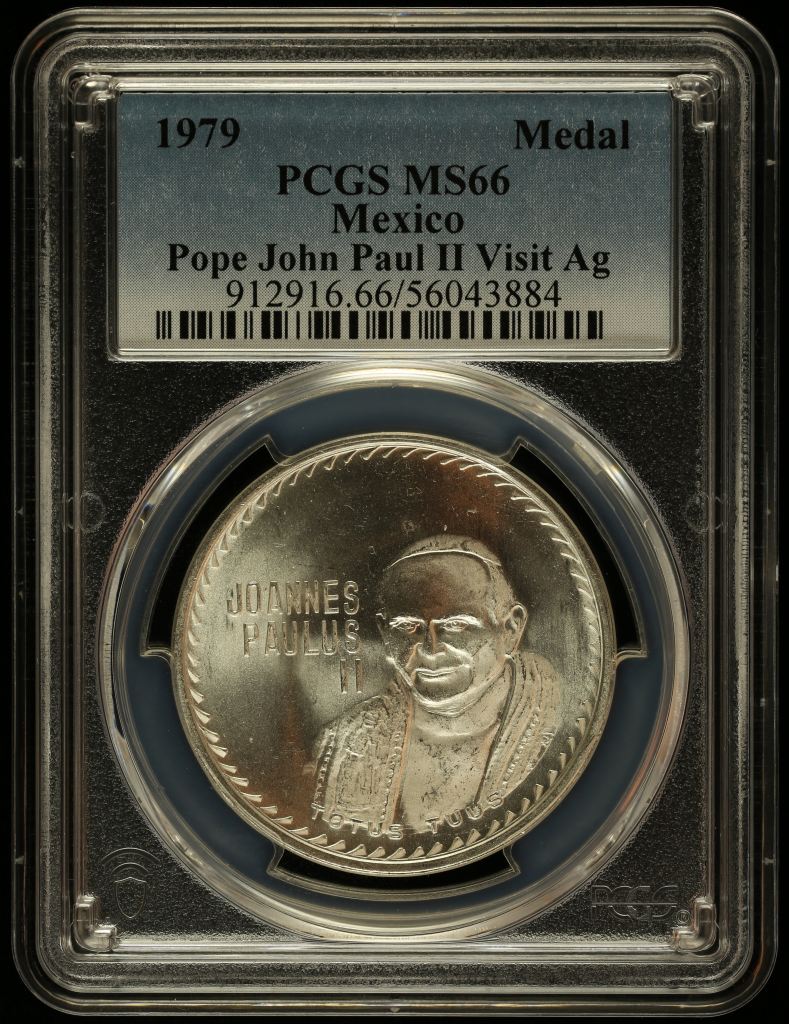 Medals & Tokens Pope John Paul II Visit Silver Medal 1979 PCGS MS66 0146799
