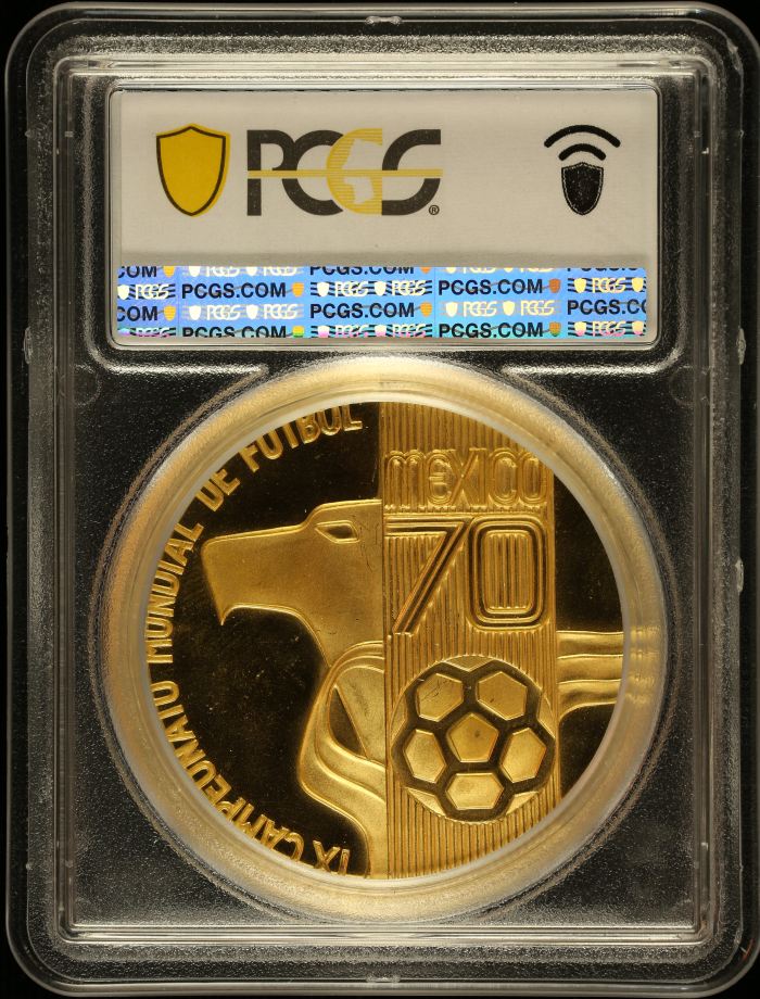 Medals & Tokens Modern Gold Soccer Championship Gold Medal 1970 Mo NI PCGS MS65 0146693Medals & Tokens Modern Gold Soccer Championship Gold Medal 1970 Mo NI PCGS MS65 0146693 - Image 2