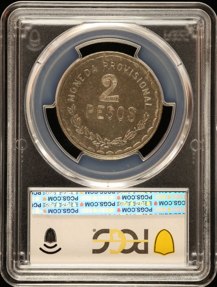 Oaxaca 2 Peso 1915 Oaxaca PCGS MS61 KM-744 0146734Oaxaca 2 Peso 1915 Oaxaca PCGS MS61 KM-744 0146734 - Image 2