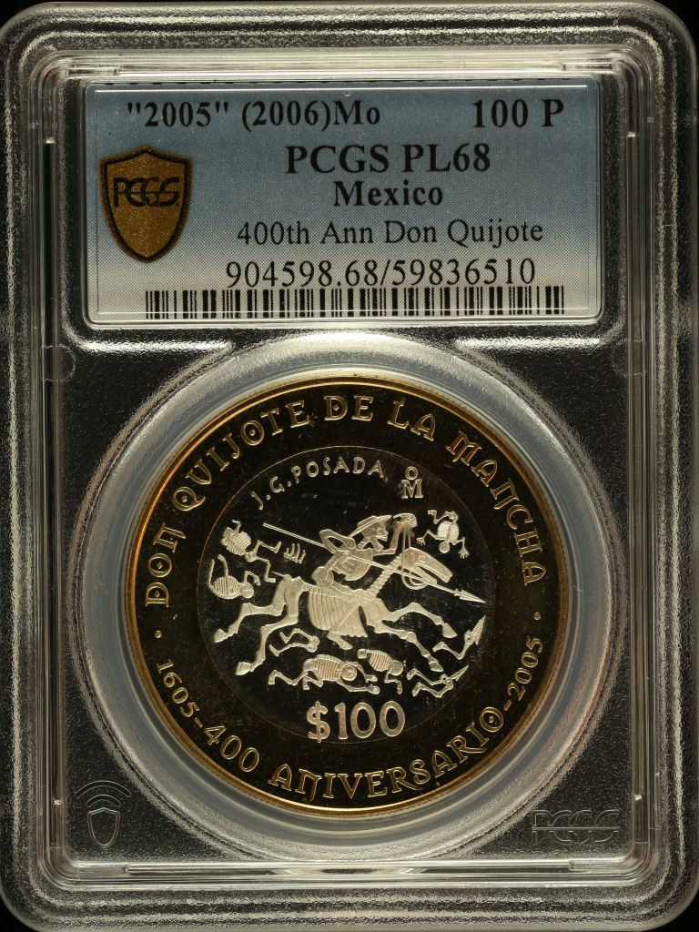 Modern Silver & Minors 100 Peso 2005 Mo PCGS PL68 0146747