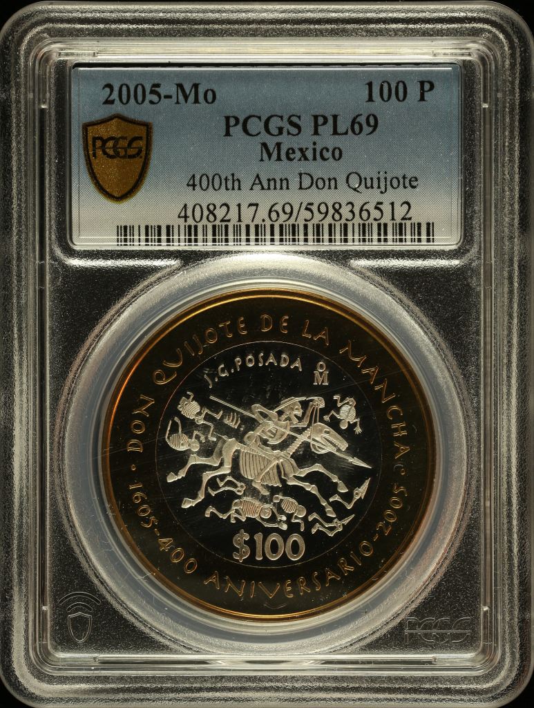 Modern Silver & Minors 100 Peso 2005 Mo PCGS PL69 0146748