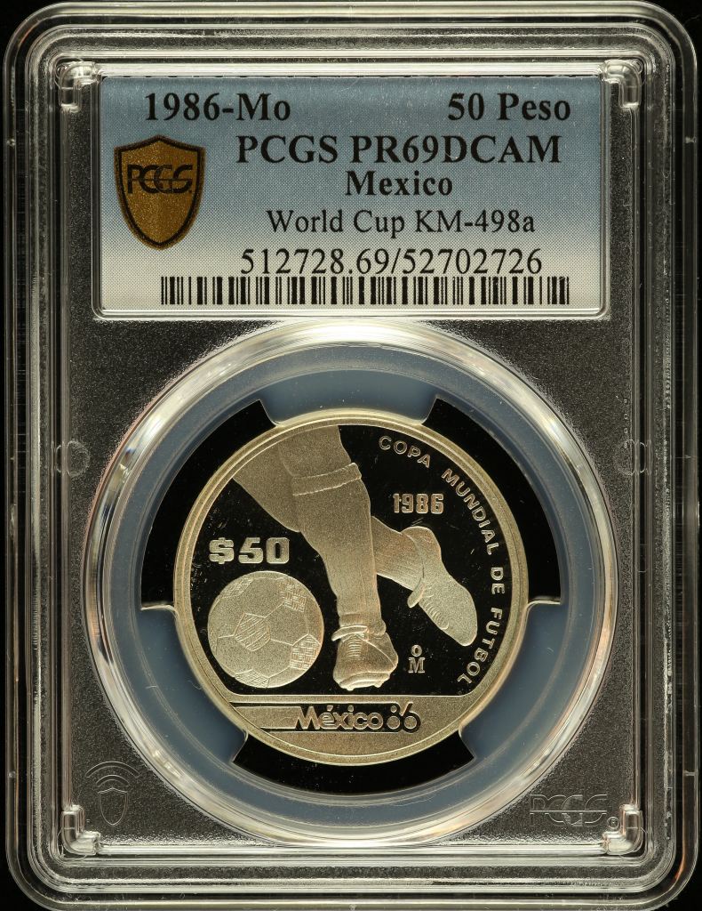 Modern Silver & Minors 50 Peso 1986 Mo PCGS PR69DCAM KM-498a 0146894