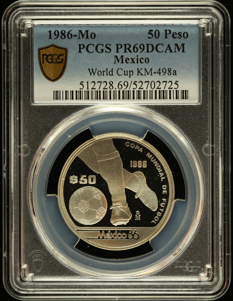 Modern Silver & Minors 50 Peso 1986 Mo PCGS PR69DCAM KM-498a 0146895
