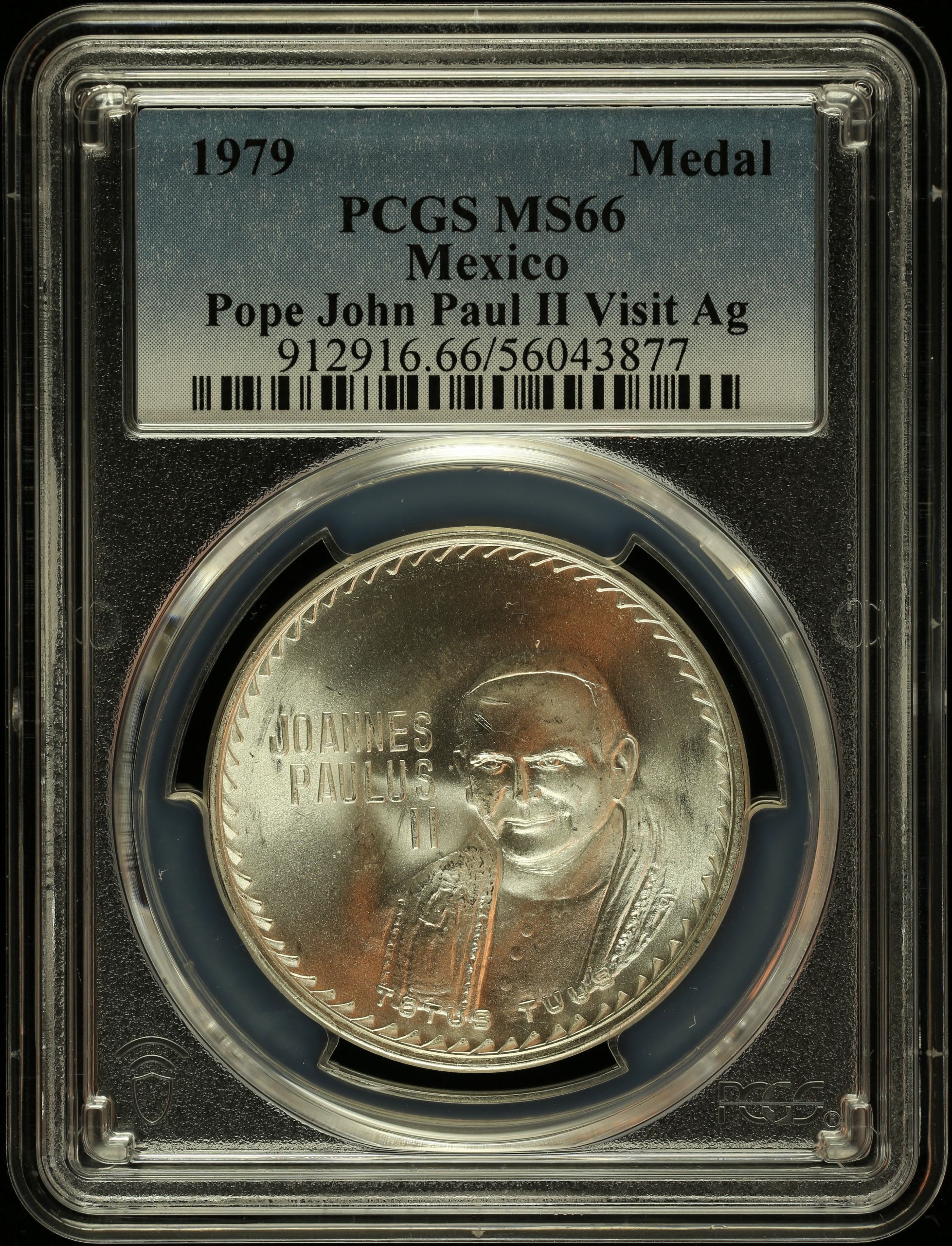 Medals & Tokens Pope John Paul II Visit Silver Medal 1979 PCGS MS66 0146795