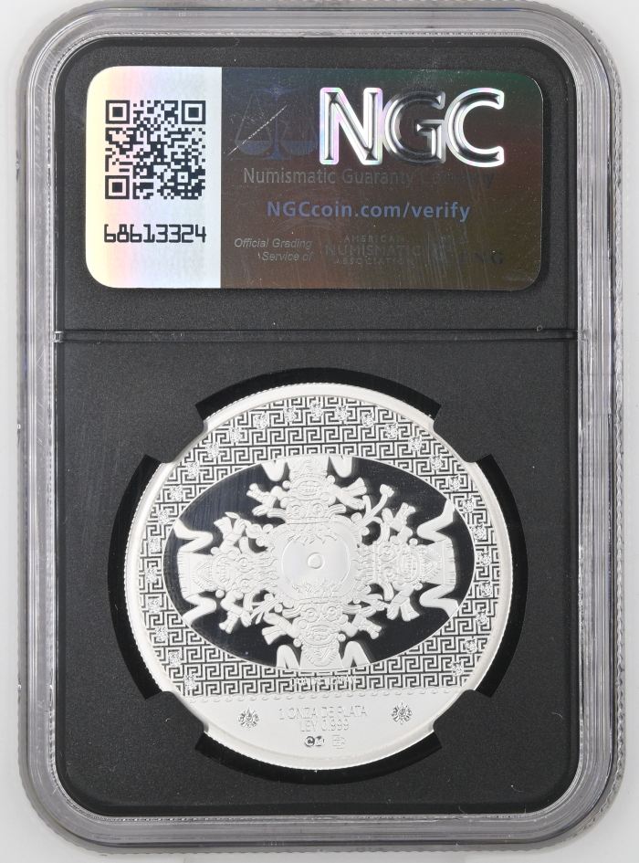 Medals & Tokens Vasija de Tlaloc-Caja de Tizapan Silver 1oz Medal 2025 NGC PF69 Ultra Cameo 0147003Medals & Tokens Vasija de Tlaloc-Caja de Tizapan Silver 1oz Medal 2025 NGC PF69 Ultra Cameo 0147003 - Image 3