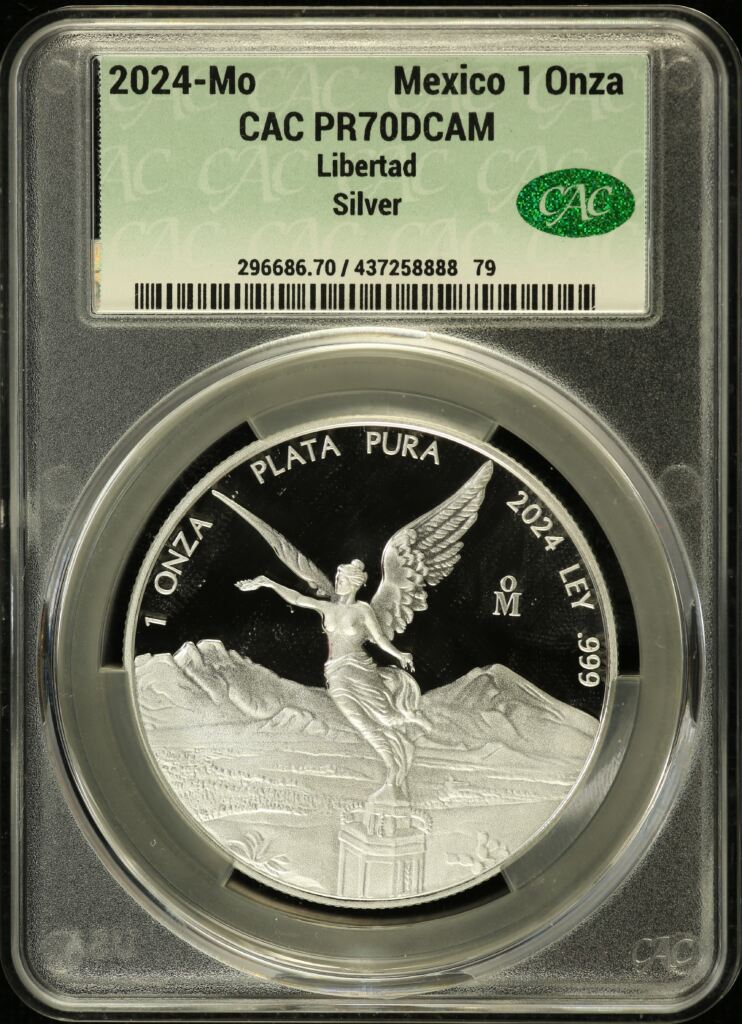 Modern Silver & Minors Onza 2024 Mo CAC PR70DCAM 0147312
