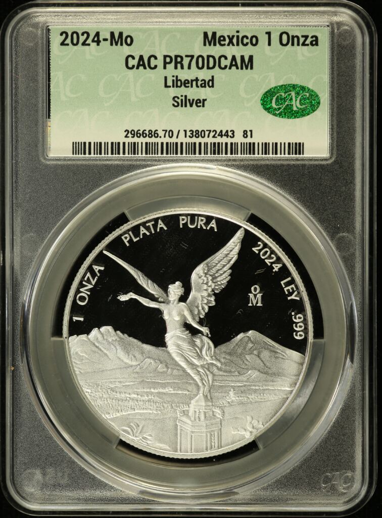 Modern Silver & Minors Onza 2024 Mo CAC PR70DCAM 0147314