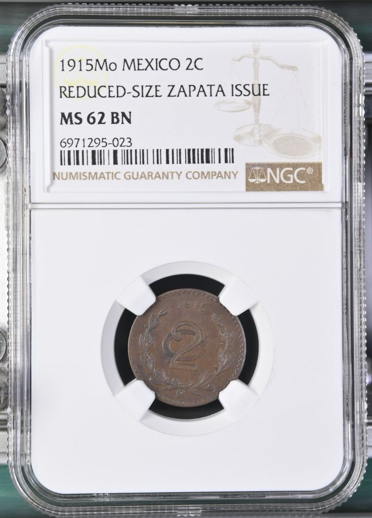 Modern Silver & Minors 2 Centavo 1915 Mo NGC MS62BN 0147635