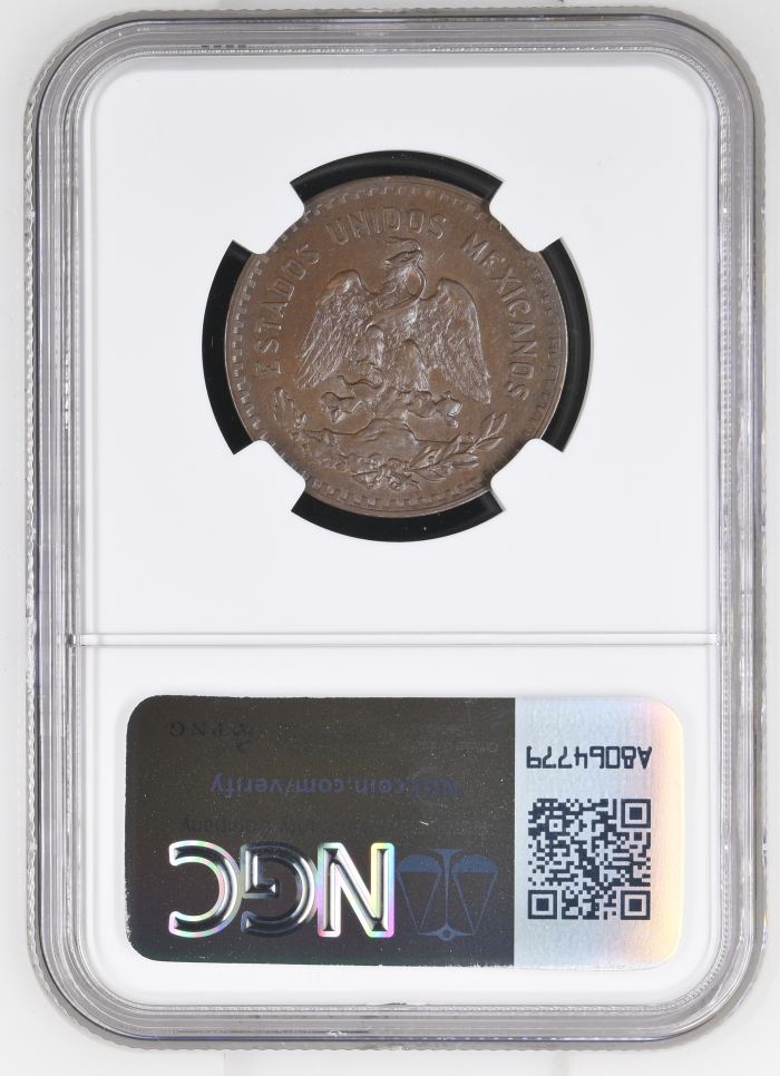 Modern Silver & Minors 5 Centavo 1929 Mo NGC MS62BN 0147636Modern Silver & Minors 5 Centavo 1929 Mo NGC MS62BN 0147636 - Image 2