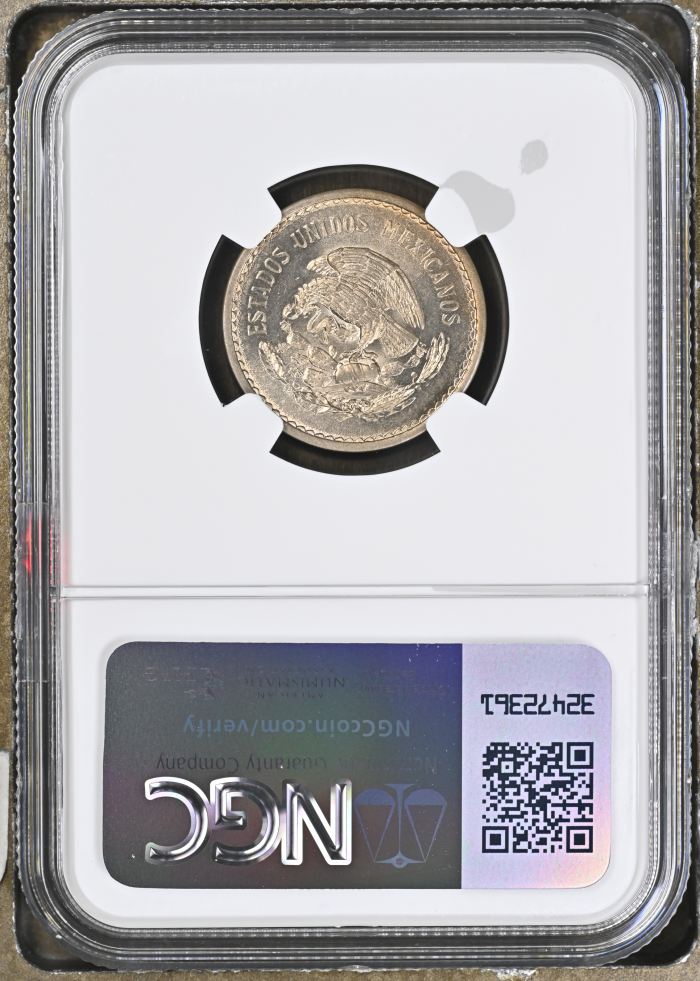 Modern Silver & Minors 10 Centavo 1939 M NGC MS64 0147637Modern Silver & Minors 10 Centavo 1939 M NGC MS64 0147637 - Image 2