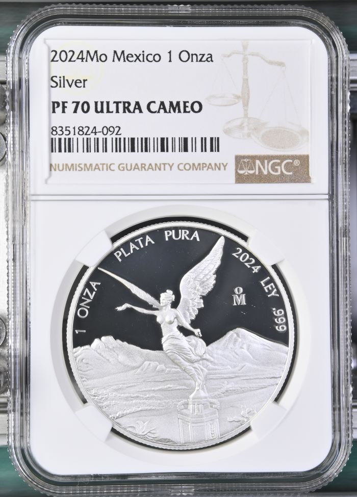 Modern Silver & Minors Onza 2024 Mo NGC PF70 Ultra Cameo 0147981Modern Silver & Minors Onza 2024 Mo NGC PF70 Ultra Cameo 0147981