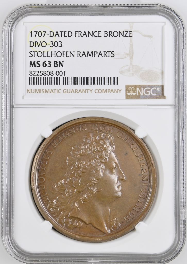 France Stollhofen Ramparts Bronze Medal 1707 DIVO-303 NGC MS63BN 0148203