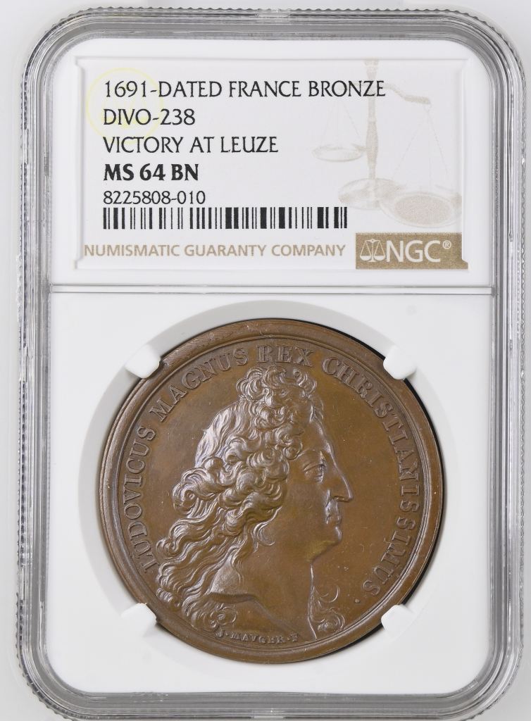 France Victory at Leuze Bronze Medal 1691 DIVO-238 NGC MS64BN 0148210
