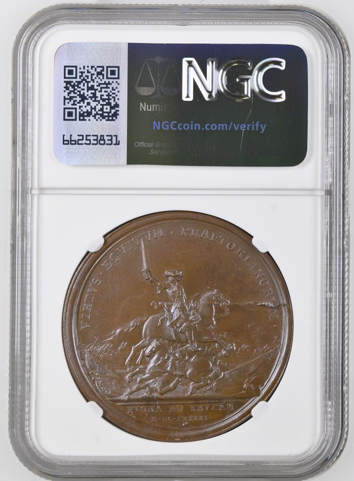 France Victory at Leuze Bronze Medal 1691 DIVO-238 NGC MS64BN 0148210France Victory at Leuze Bronze Medal 1691 DIVO-238 NGC MS64BN 0148210 - Image 2