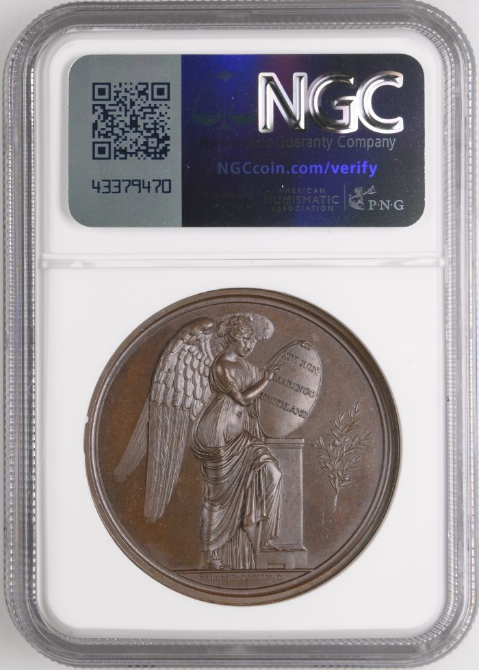 France Battle of Friedland Bronze Medal 1806 Bramsen-633 NGC MS64BN 0148225France Battle of Friedland Bronze Medal 1806 Bramsen-633 NGC MS64BN 0148225 - Image 2